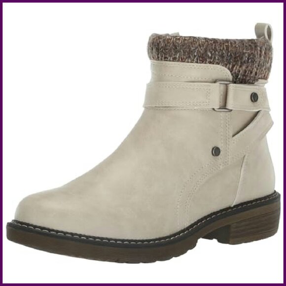 Women's Ankle Boots with Padded Cuff, Wide Widths Available - Picture 2 of 8